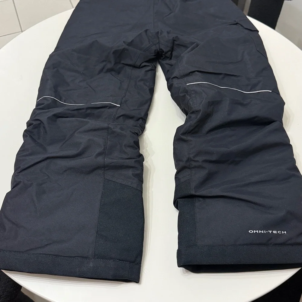 Columbia Kids Black Snow Ski Winter Pants‎ size S/8 Omni tech